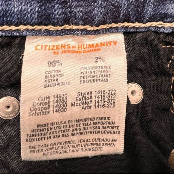 Citizen Of Humanity Rocket Jeans Women Size 29 Blue High Rise Skinny Stretchy - Picture 13 of 16